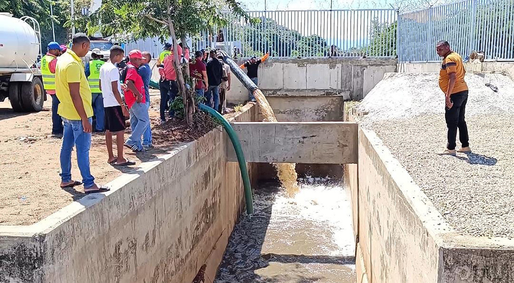 Dejan funcionando sistema de bombeo del canal La Vigía Periódico elCaribe