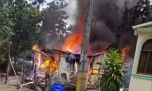 Incendio redujo a cenizas vivienda en San Francisco, de El Seibo