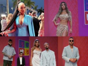 Los famosos y su paso por la alfombra roja de Premios Juventud 2022