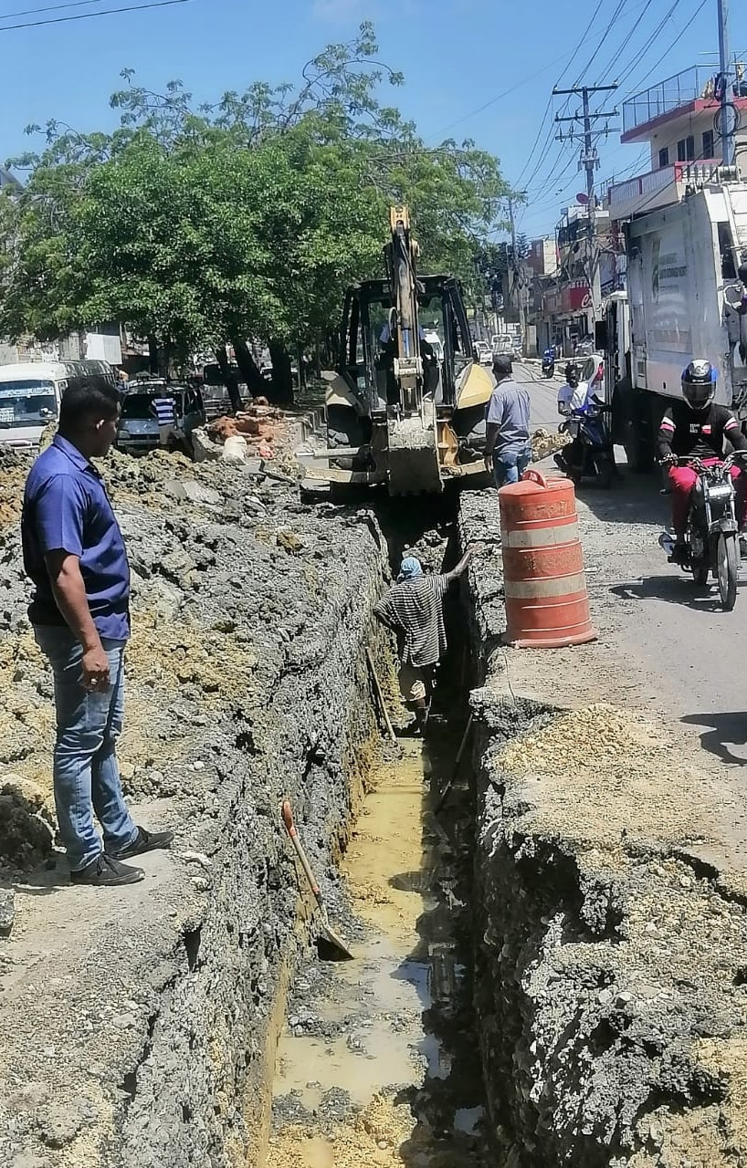 Trabajos realiza CAASD en San Felipe de Villa Mella beneficiarán a 178 mil habitantes