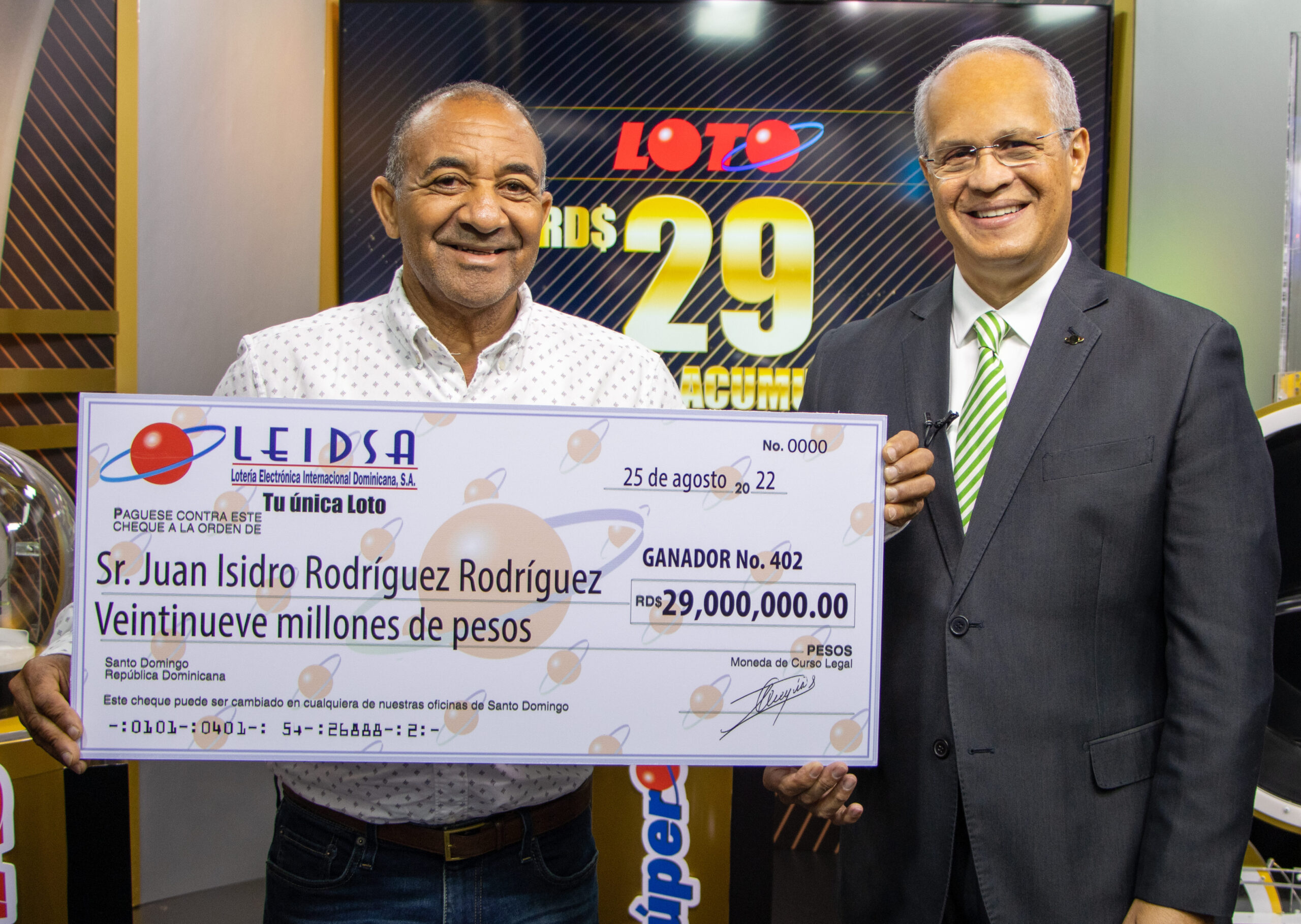 Nuevo ganador de la LOTO