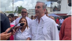 Abinader inspecciona trabajos del INDRHI en cañada Grande San Francisco de Macorís