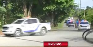 Presidente Abinader llega a mina Cerro de Maimón por mineros atrapados