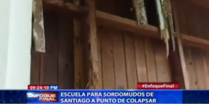 Escuela para Sordomudos de Santiago a punto de colapsar 