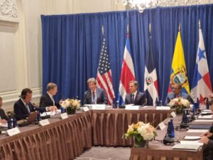Canciller Roberto Álvarez y homólogos se reúnen con Anthony Blinken secretario de Estado de EEUU
