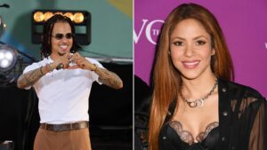 Captan a Shakira muy feliz junto a Ozuna en España