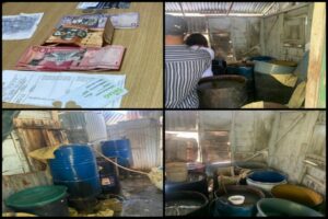 Policía y Ministerio Público desmantelan laboratorio clandestino de preparar 