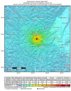 Suben a 21 los muertos tras terremoto de magnitud 6,8 en el centro de China

