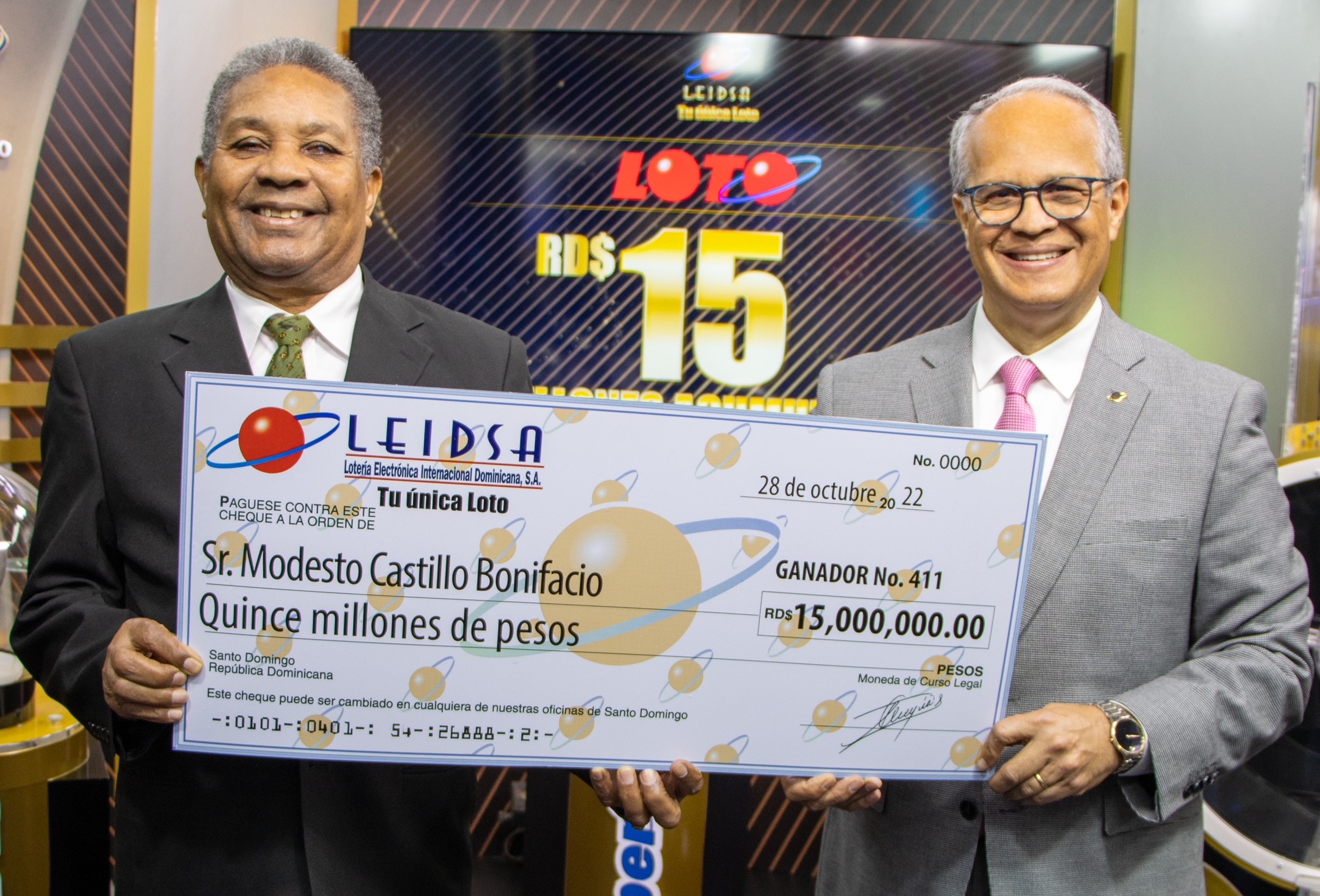 Agrimensor se gana 15 millones de pesos en Leidsa