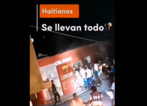 Haitianos saquean colmado en Verón, Bávaro