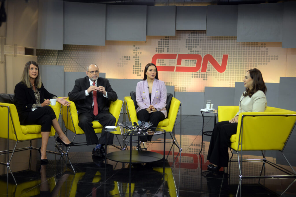 Karen Ricardo durante su entrevista en Despierta con CDN