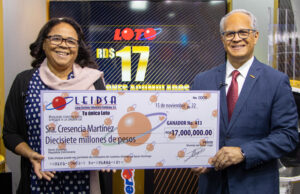 Ama de casa recibe RD$17millones de la LOTO