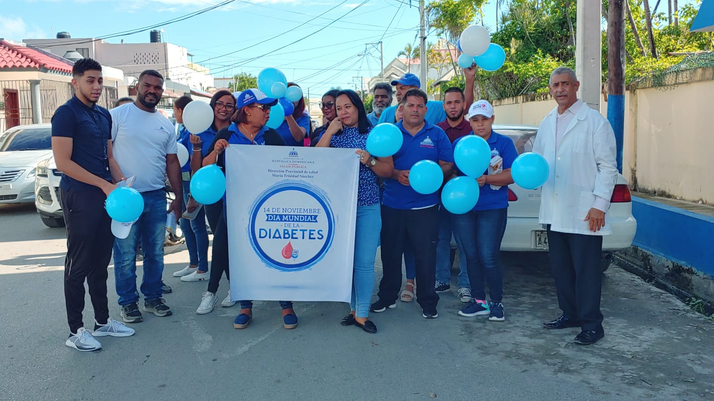 Autoridades de Salud celebran en Nagua el Día Mundial de la Diabetes