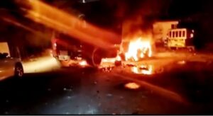Queman camión de Fenatrado tras conflicto por control de sindicato