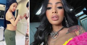 Yailin presume su embarazo en colorido bikini 