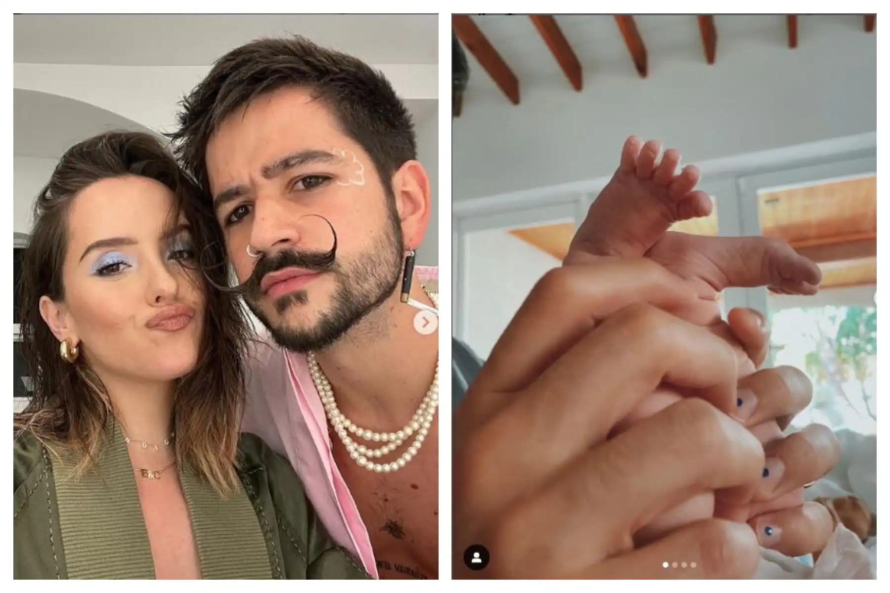 Revelan el rostro de Índigo, la hija de Camilo y Evaluna Montaner