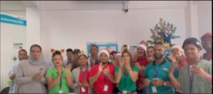 Edenorte en Cotuí festeja llegada de la navidad con aguinaldo