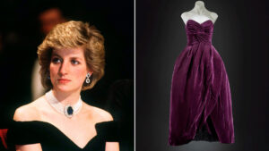Subastan un vestido de la princesa Diana que vendió poco antes de su muerte 