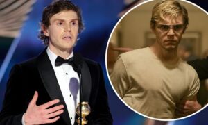 Madre de victima de Jeffrey Dahmer enojada con Evan Peters por ganar Globo de Oro