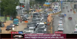 Digesett realiza carreteo simultáneo en principales autopistas del país  
