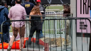 Chile: protestan con león muerto frente a sede de gobierno 