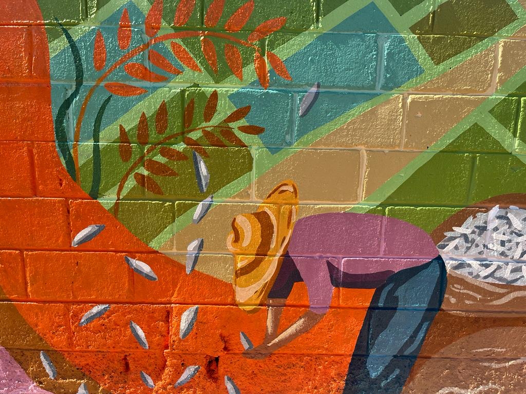 Movimiento cultural en apoyo a Abel Martínez plasma murales culturales en Castañuelas