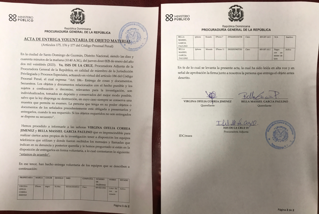 Inacif analiza teléfonos de abogadas se querellaron contra presidente Cámara de Cuentas