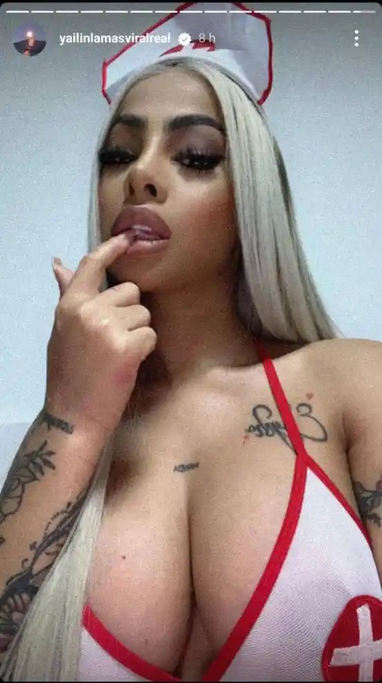 Yailin apareció en redes con un sensual disfraz que luego eliminó