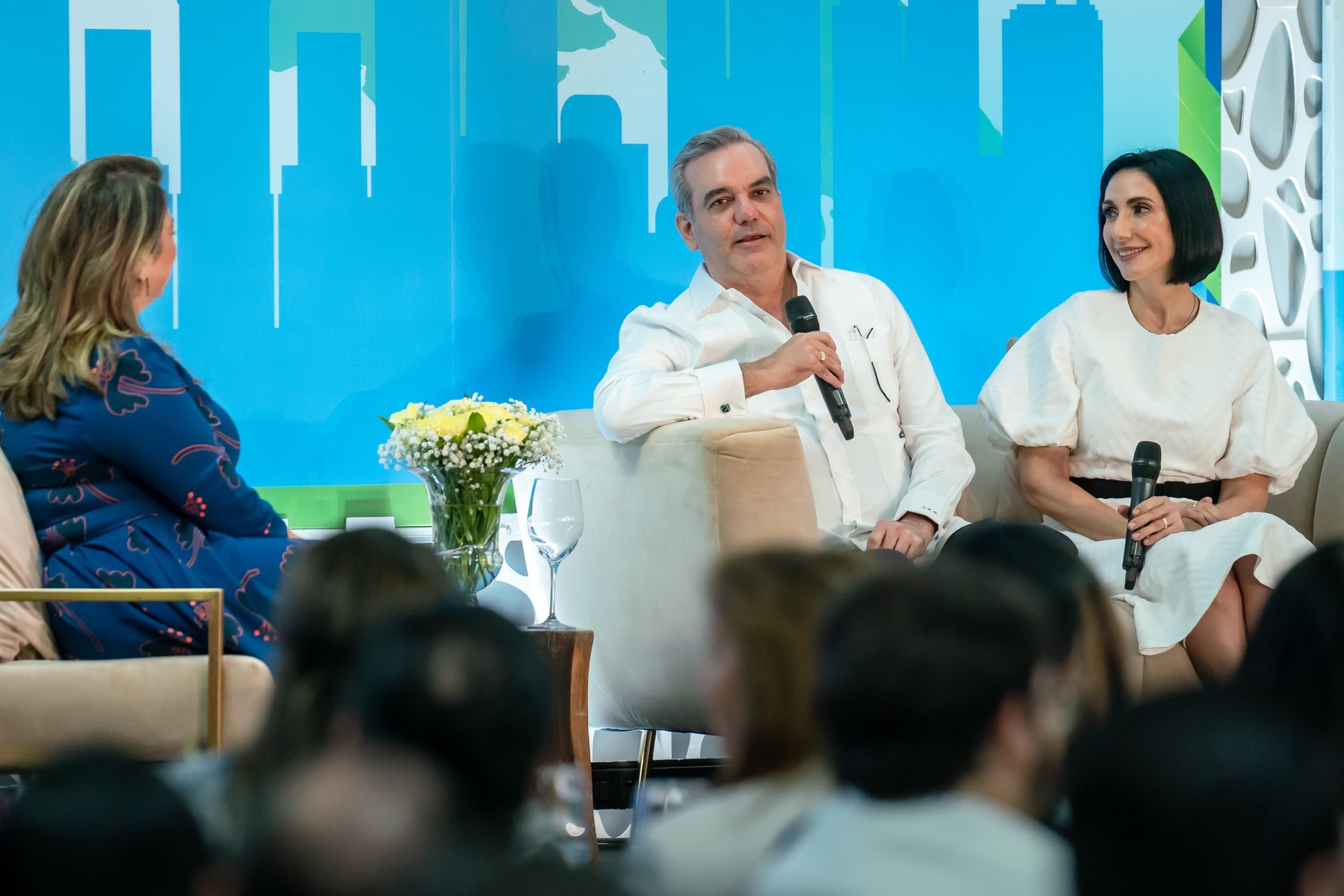 Primera Dama Raquel Arbaje y el presidente Luis Abinader
