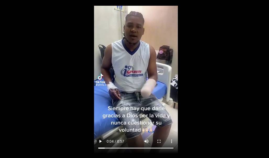 Habló el hombre al que un chofer le cortó la mano en Santo Domingo