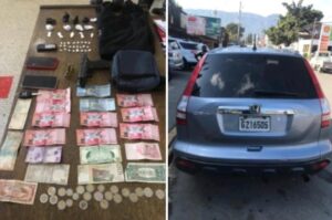 Policía de Jarabacoa detiene a tres por rapto violento frustrado, drogas y arma de fuego