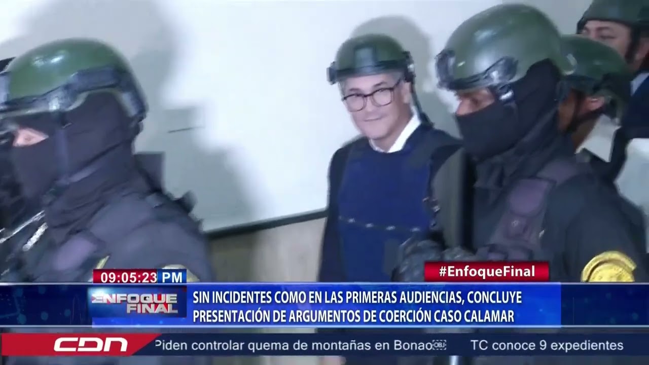 Sin incidentes concluye presentación de argumentos de coerción caso Calamar