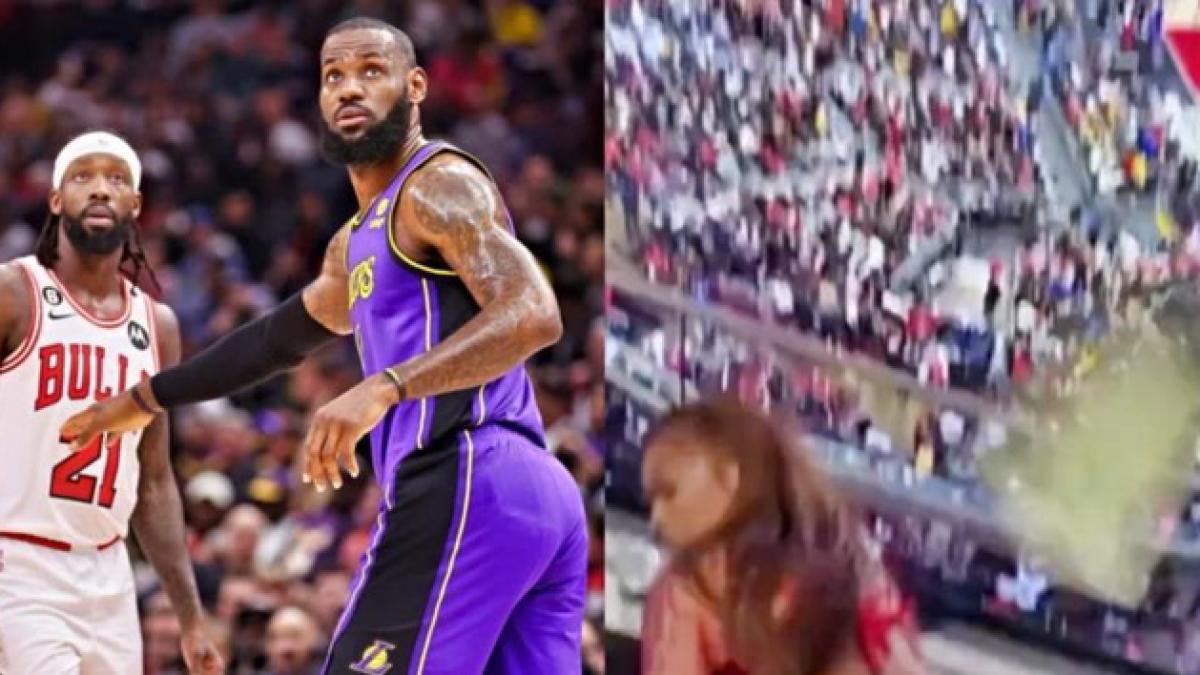 Stripper hace show en juego de los Chicago Bulls