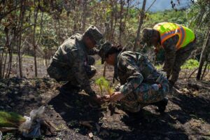 Ejército realiza jornada de reforestación en Villa Altagracia 