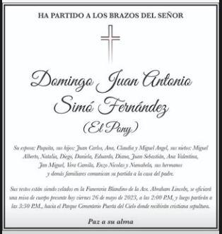 Muere padre de la doctora Ana Simó
