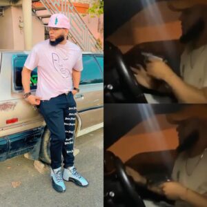 Joven identificado como Ángel Gabriel Torres Rivas realiza disparos al aire en Cotuí
