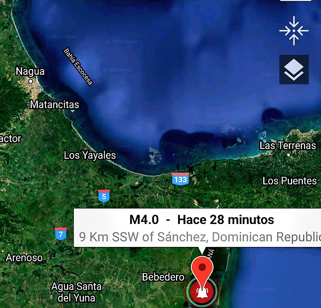Se registra temblor de tierra en RD