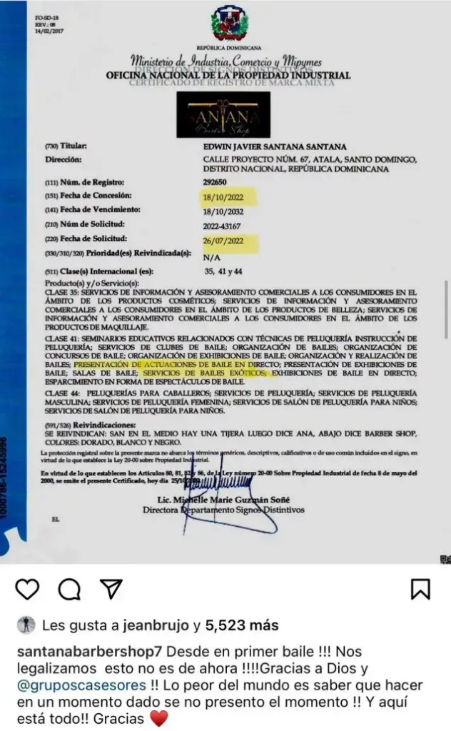 Santana Barber Shop defiende que bailes están apegados a la Ley