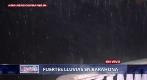 Fuertes lluvias en Barahona por tormenta Franklin
