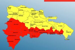 32 provincias bajo alerta por efectos de la tormenta Franklin