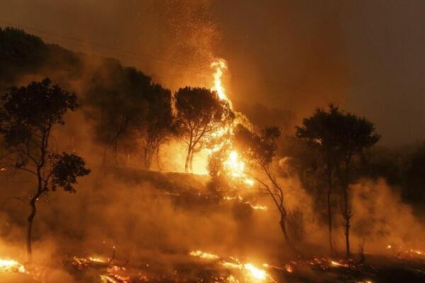 Sigue sin control el peor de los incendios que afectan a Grecia