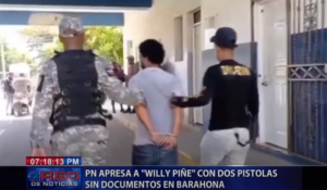 En Barahona apresan hombre con dos pistolas sin documentos