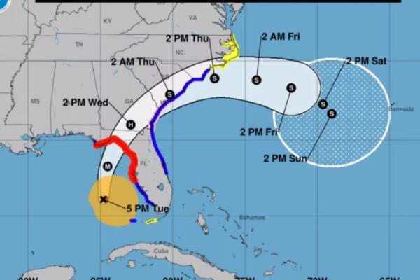 Idalia se fortalece rumbo a Florida; ya es un huracán categoría 2  