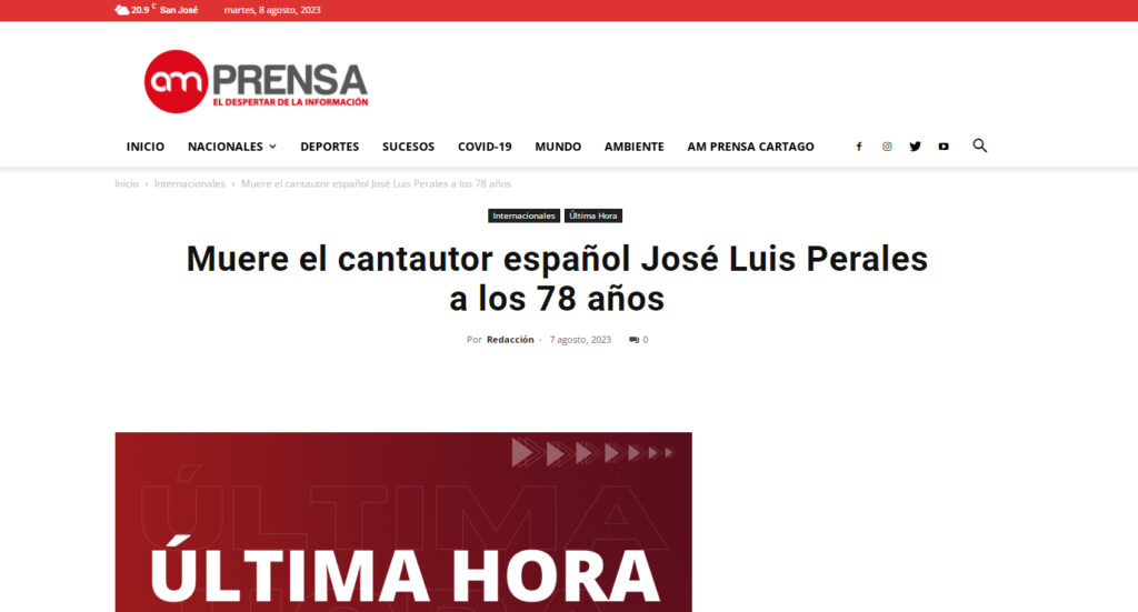 José Luis Perales pregunta: ¿a qué dedican el tiempo libre?
