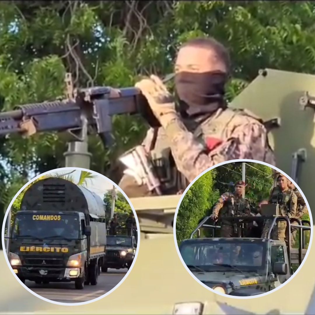Contingente militar llega a zona fronteriza de Dajabón