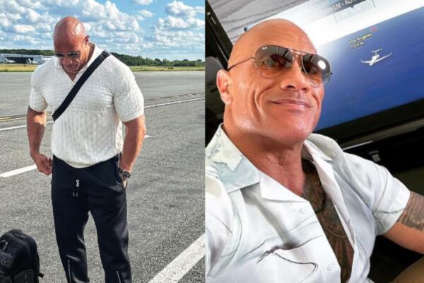 Entérate a quien sorprendió “La Roca” durante su gira en Los Ángeles