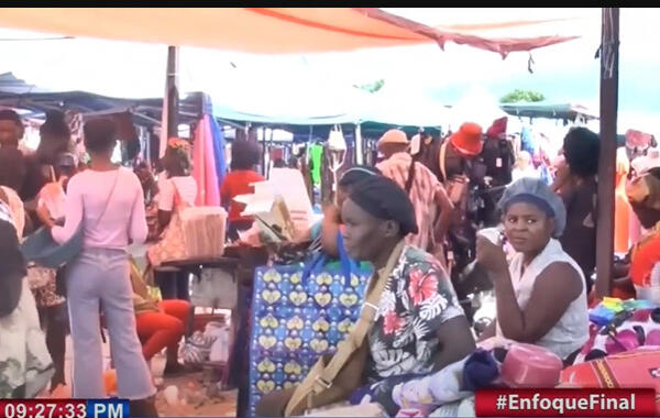 Bajas ventas en el mercado de Pulgas en Santiago