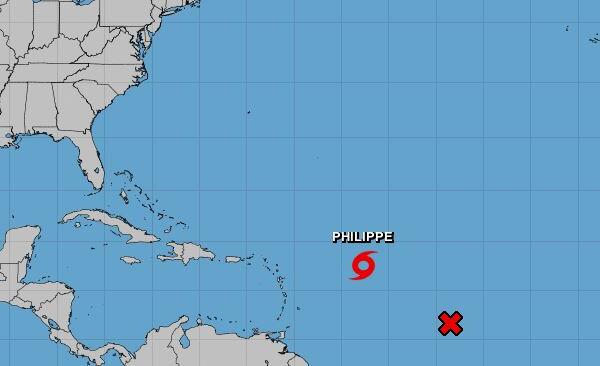 Tormenta Tropical Philippe aumentará el potencial de precipitaciones en República Dominicana
