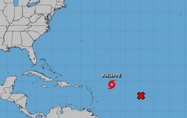 Trayectoria de la Tormenta Tropical Philippe apunta hacia República Dominicana y Puerto Rico