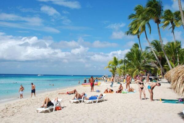 Turistas en República Dominicana.